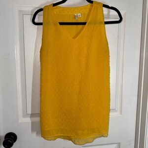 S36 Cato Yellow Sleeveless Tank Top Blouse